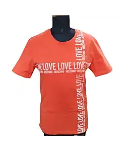Love Moschino Orange Printed Shirt
