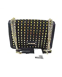 Love Moschino Black Studded Shoulder Bag