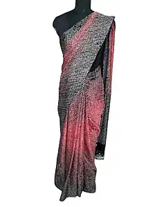 Nupur Kanoi Black & Red Saree