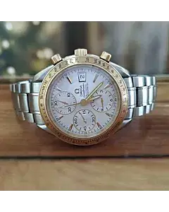 Omega Day-Date Chronograph 40 MM Date Yellow Gold Steel Watch
