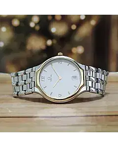 Omega DeVille 18K Yellow Gold and Stainless Steel Watch