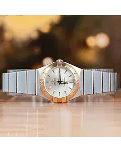Omega Constellation 24MM  Rose Gold & Steel Quartz Watch