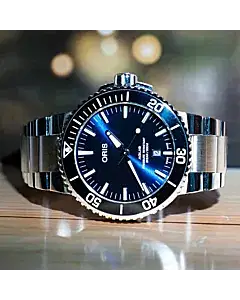Oris Aquis Date Blue Dial Steel Automatic