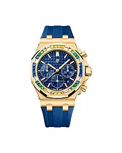 Audemars Piguet 26236BA.YY.D346CA.01 Royal Oak Offshore Blue Dial Blue Rubber Strap