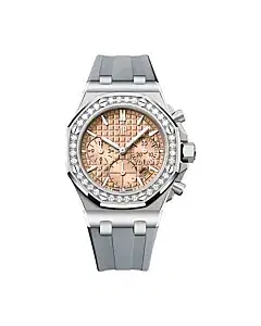 Audemars Piguet 26231ST.ZZ.A178CA.01 Royal Oak Offshore Salmon Dial Grey Rubber Strap