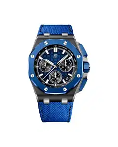 Audemars Piguet 26420CE.OO.A043VE.01 Royal Oak Offshore Blue Dial Blue Calfskin Strap