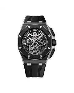 Audemars Piguet 26622CE.OO.D002CA.01 Royal Oak Offshore Black Dial Black Rubber Strap