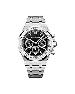 Audemars Piguet 26715BC.ZZ.1356BC.02 Royal Oak Onyx Dial White Gold Bracelet