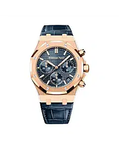 Audemars Piguet 26240OR.OO.D315CR.02 Royal Oak Blue Dial Blue Leather Strap