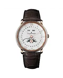 Blancpain 6664-3642-55b Villeret Moonphase Calendar 40mm Watch