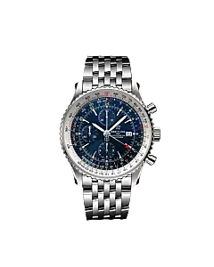 Breitling A24322121C2A1 Navitimer Blue dial Chronograph GMT 46