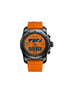 Breitling VB50106A1O1S1 Cockpit B50 Orbiter Limited Edition 46mm DLC-Coated Titanium Orange Dial