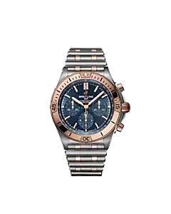Breitling UB0134101C1U1 Chronomat B01 42 Stainless Steel and 18k Red Gold Blue Dial