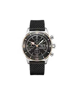 Breitling U13313121B1S1 Superocean Heritage Chronograph 44 Stainless Steel and 18K Red Gold Black Dial
