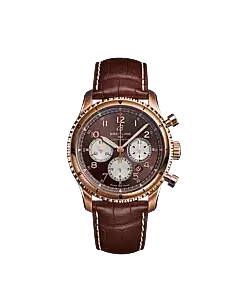 Breitling RB0119131Q1P1 Aviator 8 B01 Chronograph 43 18k Rose Gold Bronze Dial
