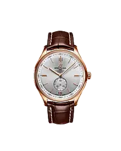 Breitling R37340351G1P1 Premier Automatic 40 18k Rose Gold Silver Dial