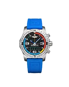 Breitling EB5512221B1S1 Exospace B55 Yachting Brushed Finished Titanium Black Carbon Fiber Dial 46mm