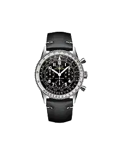 Breitling AB0910371B1X1 Navitimer Re-Edition Stainless Steel Black Dial Watch 41mm