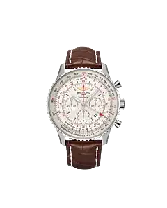 Breitling AB0441211G1P1 Navitimer B04 Chronograph GMT 48 Stainless Steel Mercury Silver Dial