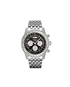 Breitling AB0441211B1A1 B04 Navitimer Chronograph GMT 48 Stainless Steel Black Dial