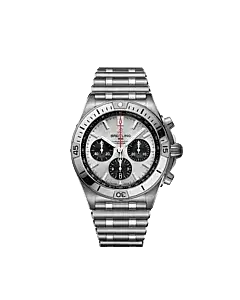 Breitling AB0134101G1A1 Chronomat B01 42 Stainless Steel Silver Dial Watch