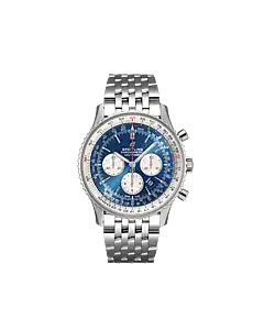 Breitling AB0127211C1A1 Navitimer B01 Chronograph 46 Stainless Steel Aurora Blue Dial Watch