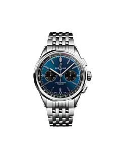 Breitling AB0118221C1A1 Premier B01 Chronograph 42 Stainless Steel Blue Dial