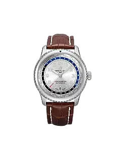 Breitling AB3521U01G1P1 Aviator 8 B35 Automatic Unitime 43 Stainless Steel Silver dial