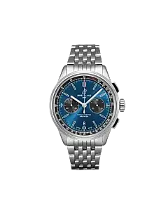 Breitling AB0118A61C1A1 Premier B01 Chronograph 42 Stainless Steel Blue Dial