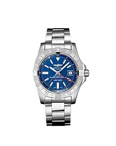 Breitling A32390111C1A1 Avenger II GMT Stainless Steel 43mm "Mariner Blue" Dial