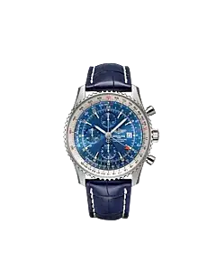 Breitling A24322121C1P1 Navitimer Chronograph GMT 46 Stainless Steel Blue Dial