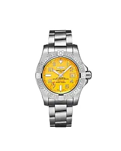 Breitling A17331101I1A1 Avenger II Seawolf Stainless Steel 45mm Yellow Dial