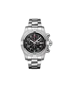 Breitling A13371111B2A1 Super Avenger II 48mm Stainless Steel Volcano Black Dial