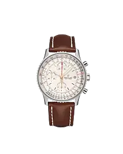 Breitling A13324121G1X3 Navitimer Chronograph 41 Stainless Steel Mercury Silver Dial