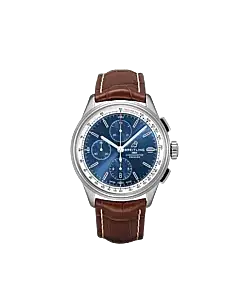 Breitling A13315351C1P2 Premier Chronograph 42 Stainless Steel Blue Dial Watch