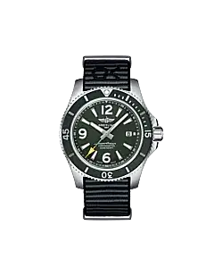 Breitling A17367A11L1W1 Superocean Automatic 44 Outerknown Stainless Steel Matt Green Dial