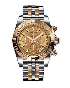 Breitlingl CB0110121H1C1 CHRONOMAT 44 Stainless Steel and 18k Rose Gold Golden Sun Dial