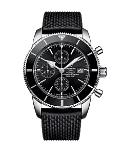 Breitling A13312121B1S1 Superocean Heritage II Chronograph 46 Stainless Steel Volcano Black Dial