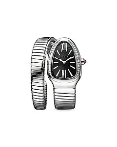 Bvlgari Serpenti 103434 Steel with diamonds 35mm Women's quartz Watch