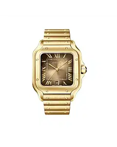 Cartier WGSA0095 Santos de Cartier Yellow Gold Sunray Dial Large