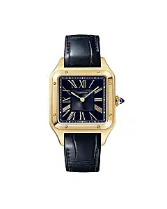 Cartier WGSA0077 Santos-Dumont Blue Satin-Brushed Dial Large