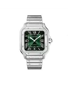 Cartier WSSA0062 Santos de Cartier Graduated Green Dial Large