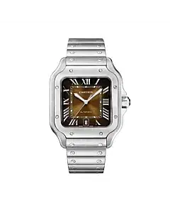 Cartier WSSA0064 Santos de Cartier Graduated Brown Dial Large