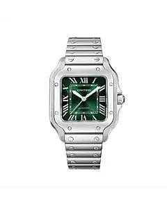 Cartier WSSA0061 Santos de Cartier Green Dial Medium