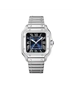 Cartier WSSA0063 Santos de Cartier Blue Dial Medium