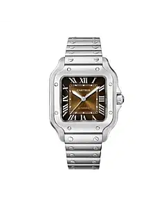 Cartier WSSA0065 Santos de Cartier Brown Sunray Dial Medium