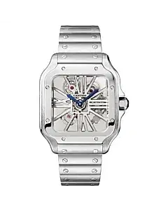 Cartier Santos de Cartier WHSA0015 Large model 39.8mm Skeleton Watch