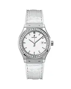 Hublot 581.ne.2010.lr.1204 Classic Fusion Quartz 33mm Ladies Watch