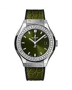 Hublot 581.NX.8970.LR.1104 Classic Fusion Quartz 33mm Ladies Watch