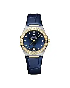Omega 131.28.36.20.63.002 Seamaster Aqua Terra Co-Axial Blue Dial With Diamonds